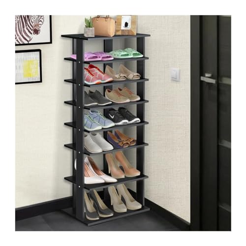 Zhaoj24-05 Platzsparender Schuhschrank Mode 7-Tier Dual Schuhregal Praktische freistehende Regale Lagerregale Prägnant Schuhaufbewahrung