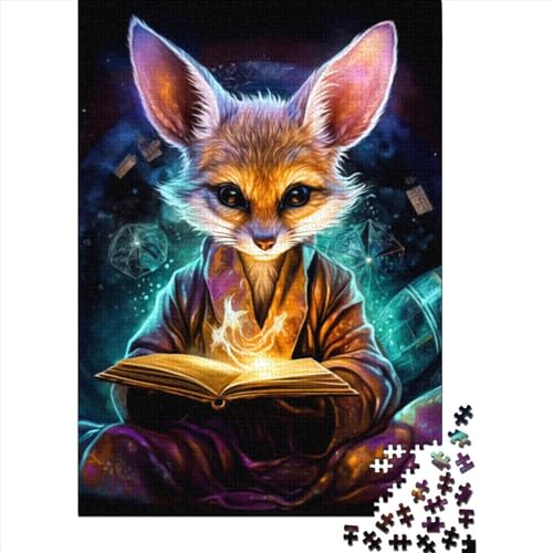 Schwieriges, anspruchsvolles Puzzle mit 1000 Teilen, Fuchs-Zauberer für Erwachsene, 1000 Teile, Puzzle-Geschenke, Spielspielzeug für Erwachsene, Familienpuzzle-Geschenk (Größe: 75 x 50 cm)