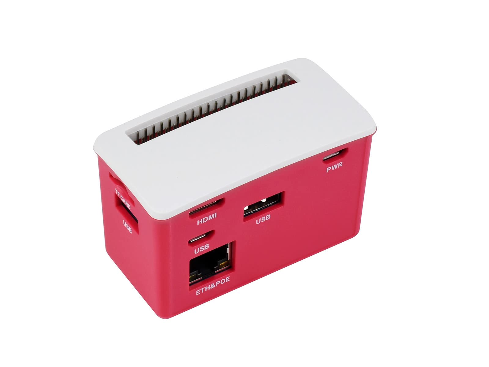 Waveshare PoE Ethernet/USB HUB Box for Raspberry Pi Zero Series 3X USB 2.0 Ports 802.3af-Compliant Compatible with Zero Series Boards