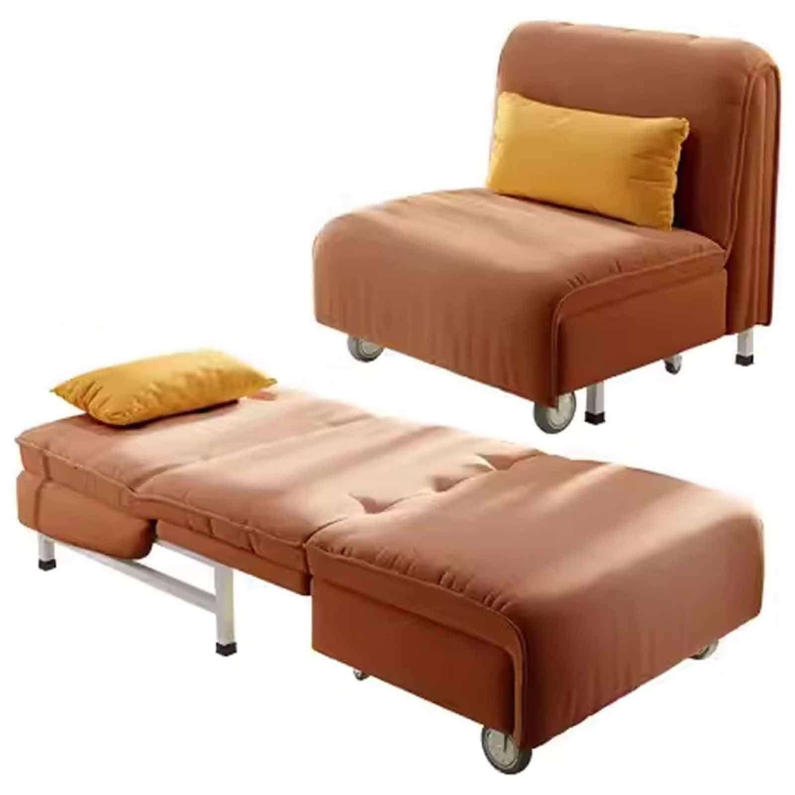 DKSNAJ Leomix Schlafsofa, Schlafcouch, Polstersofa mit Ausziehbett, Moderner Schlafsessel für Wohnzimmer, Apartment, Büro,C,0.8m Wisdom