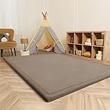 Paco Home Teppich Kinderzimmer Kinderteppich Baby Spielteppich Krabbeldecke Krabbelmatte Weich rutschfest Jungen Mädchen Deko, Grösse:120x160 cm, Farbe:Beige