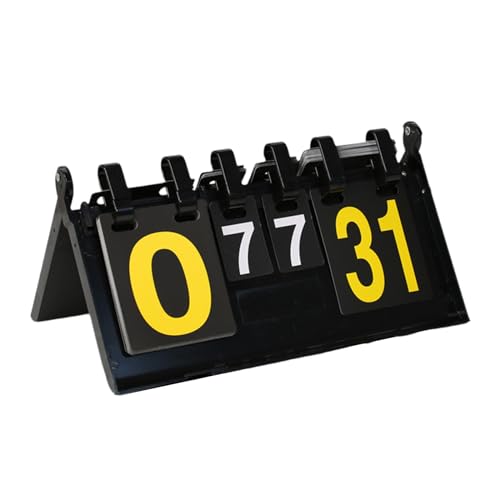 PTILSERY Tabletops Scoreboard Portable Tabletops Scoreboard Flippers Multisports Score Scoreboard Easily Score