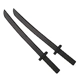 Katara 1771 - Schwarze Schaumstoffschwerter Set (2 Stück), Ninja Kostüm Verkleidung - Ungefährliches Accesoire (55 cm)