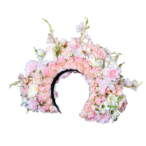 Böhmischer Rosenkranz, Strandblumen, Girlanden, Blumen-Haarband, Hochzeitskränze, Haarband für Damen, Mädchen, Kinder, Blumen-Haarschmuck