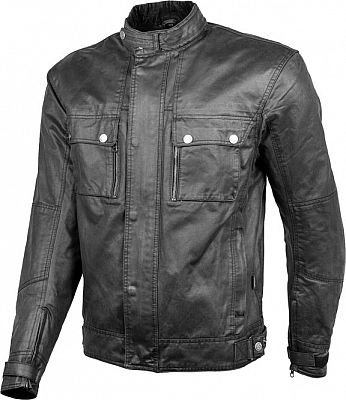 GMS Austin Evo Motorrad Lederjacke Schwarz 4XL