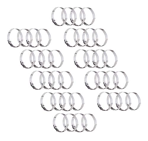 40er SET Rouladenringe (10 x 4-er Set) / bis Ø 5,5 cm verstellbar/Edelstahl/Rouladen-Ringe/GSD