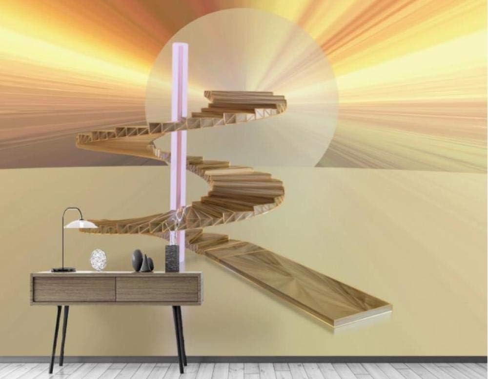 Holzleiter Geometrisch Abstrakt 3D Tapete Poster Restaurant Schlafzimmer Wohnzimmer Sofa TV Dekorative Wand-430cm×300cm