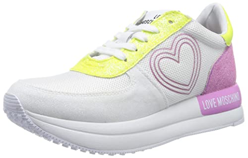 Love Moschino Damen Ja15084g1gio210a35 W.Sneakers, Weiß, 35 EU