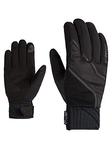 Ziener Herren UZOMI Langlauf / Nordic / Crosscountry-Handschuhe | extra warm, Touch, Soft-Shell, Black, 9