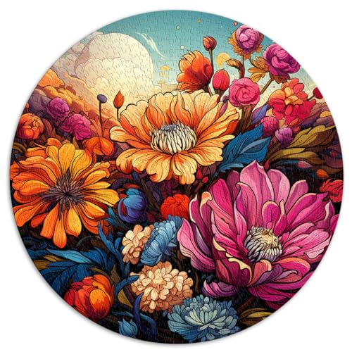 Puzzle-Geschenk Blumenmeer Puzzle für Erwachsene 1000 Teile 67,5 x 67,5 cm Spiele Spielzeug Geschenk Spielzeug Puzzles Lernspiele Stressabbau-Puzzles