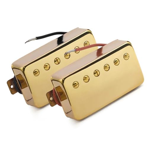 Humbucker-Tonabnehmer für E-Gitarre, Messingabdeckung, Gitarren-Tonabnehmer, verstellbare Schrauben Single-Coil-Tonabnehmer (Color : 2)