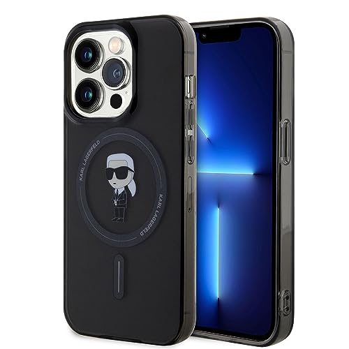 Karl Lagerfeld KLHMP15LHFCKNOK Hülle für iPhone 15 Pro 6.1" Schwarz hardcase IML Ikonik