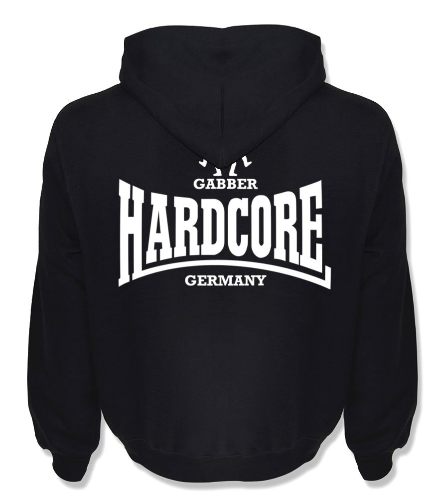 KNOW-MORE-STYLEZ HOODED Sweatshirt Hardcore Gabber GERMANY Kapuzenpulli PULLI HOODIE (S)