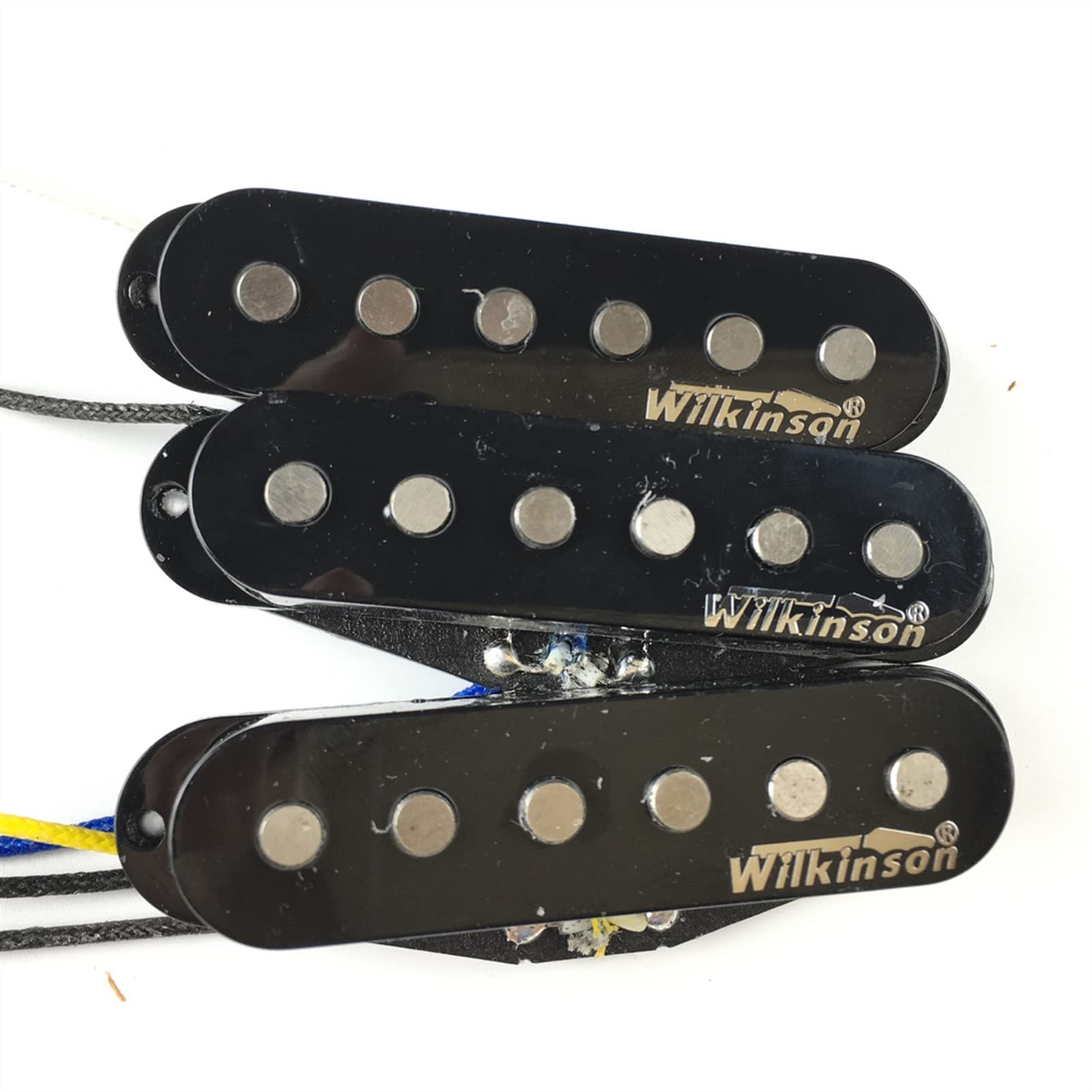 ZENGXUE Alnico V Single Coil Gitarren-Tonabnehmer Schwarze E-Gitarren-Tonabnehmer für ST-Gitarre Humbucker Tonabnehmer Set