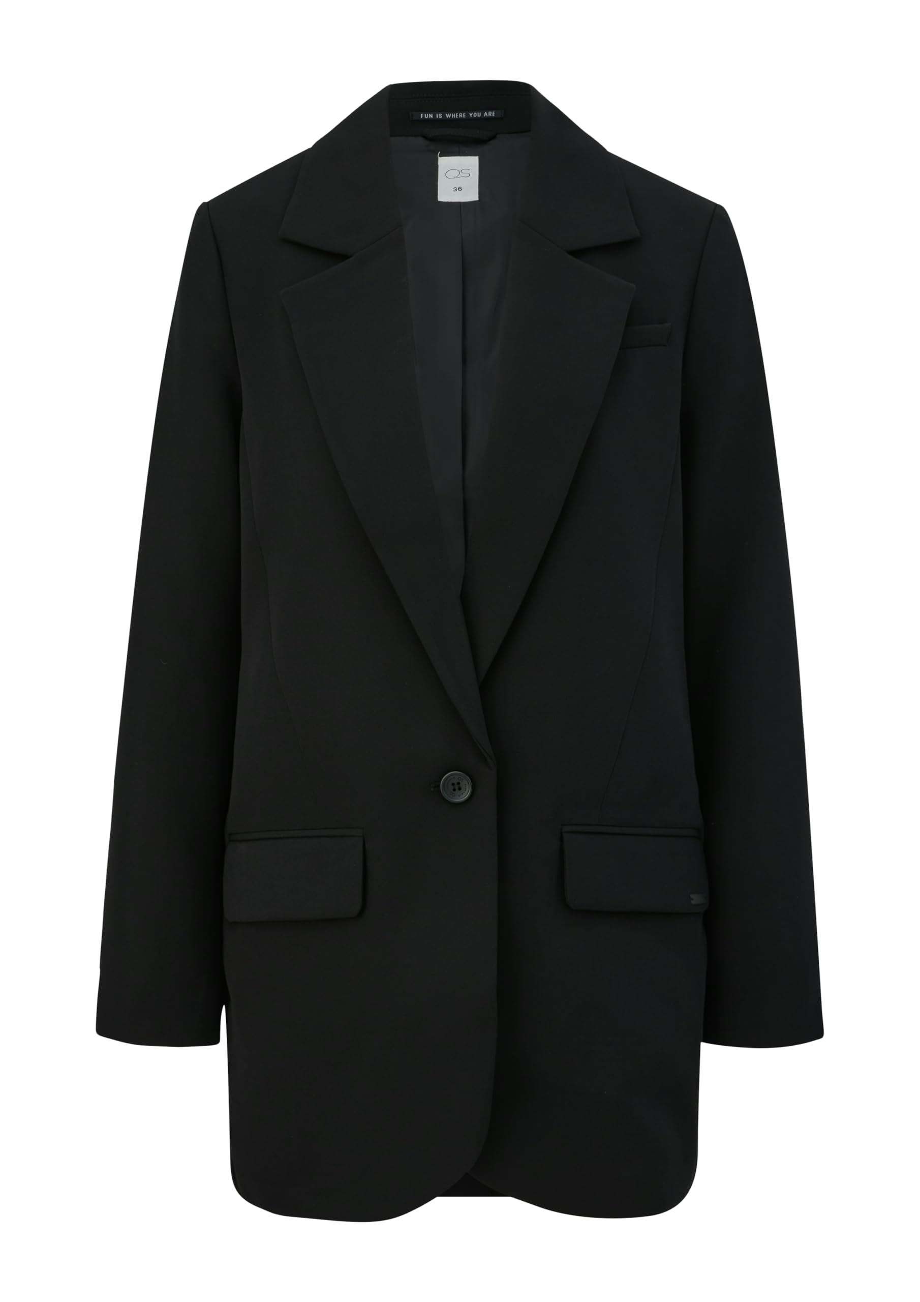 QS Oversize Blazer mit Pattentaschen