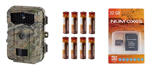 Pack Trail Camera PIE1059 + Batteries (x8) + 32 GB SD Card