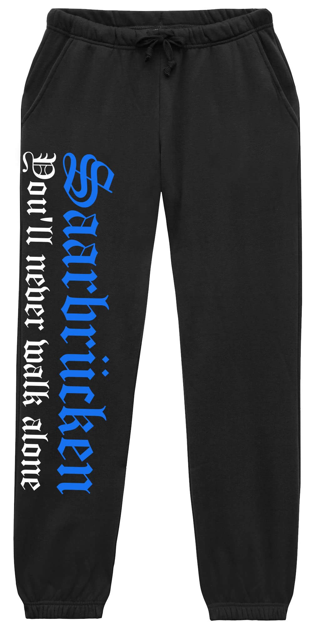 Saarbrücken Never Walk Alone Jogginghose | Fussball Ultras Sport Freizeit Saarbrücken Hose Herren | (XL)