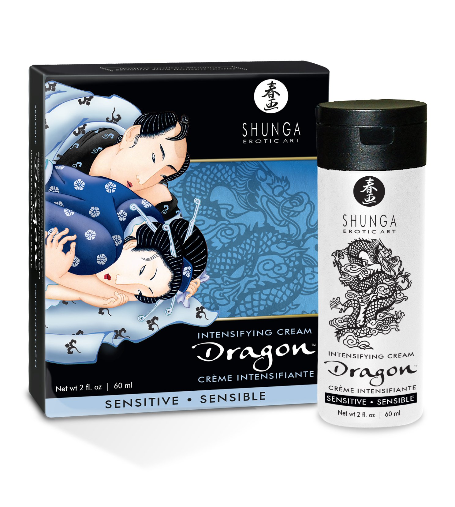 Shunga Sensibler Drache Creme der Männlichkeit, Transparent, 60 ml