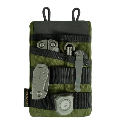 VIPERADE VE3 Pocket Organizer Tool Organizer für Männer, Nylon Pocket Organizer Aufbewahrungs EDC Ausrüstung,, organisiert zu bleiben, Taschenlampe, taktischer Stift