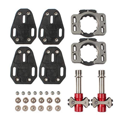 CAZSTYK Für legierte Fahrräder, selbstsichernde Pedale, 3 versiegelte Lager, Rennradpedalersatz