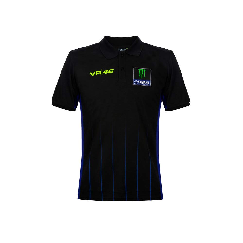 Valentino Rossi Polo Hemd Yamaha Power Line,Mann,XXL,Schwarz