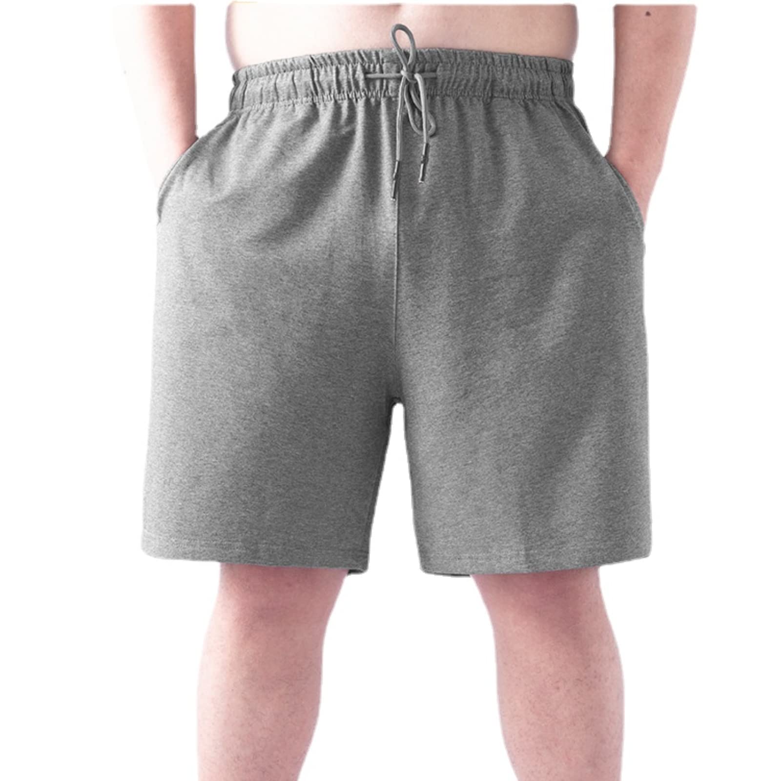 WINDEHAO Sommer-Sweathose für Herren, Übergröße, 3XL-10XL (200 kg), hohe Taille, lockere Sporthose, lässige Strand-Shorts