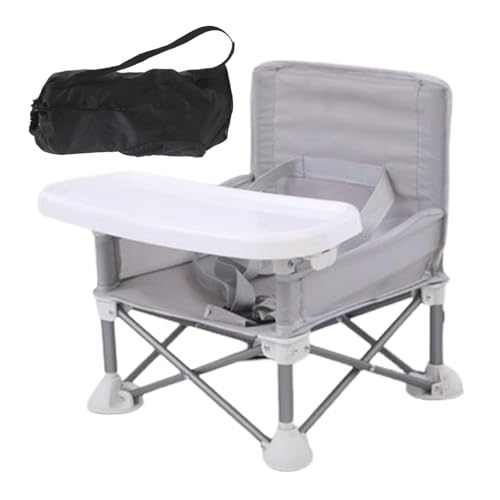 Klappbarer Baby-Esszimmerstuhl, 1000 g Baby-Klapp-Esszimmerstuhl,Tragbarer Booster für Babys | Fütterungsstuhl mit abnehmbarem Tablett, multifunktionaler Reise-Baby-Ess-Esssitz für das Wohnzimmer