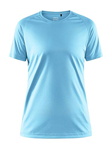 Craft CORE Unify Training Tee W | Sportshirt Damen S | Menthol | Weiches, Funktionelles Recyclingpolyester | Funktionsshirt Damen mit Quick Dry Funktion | Optimaler Feuchtigkeitstransport