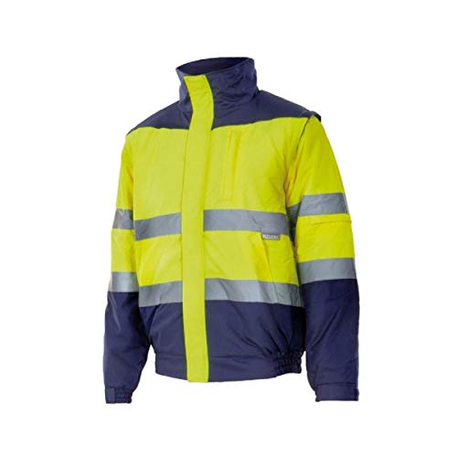 Velilla 161 - Signaljacke (Größe S) Farbe marineblau und gelb fluoreszierend