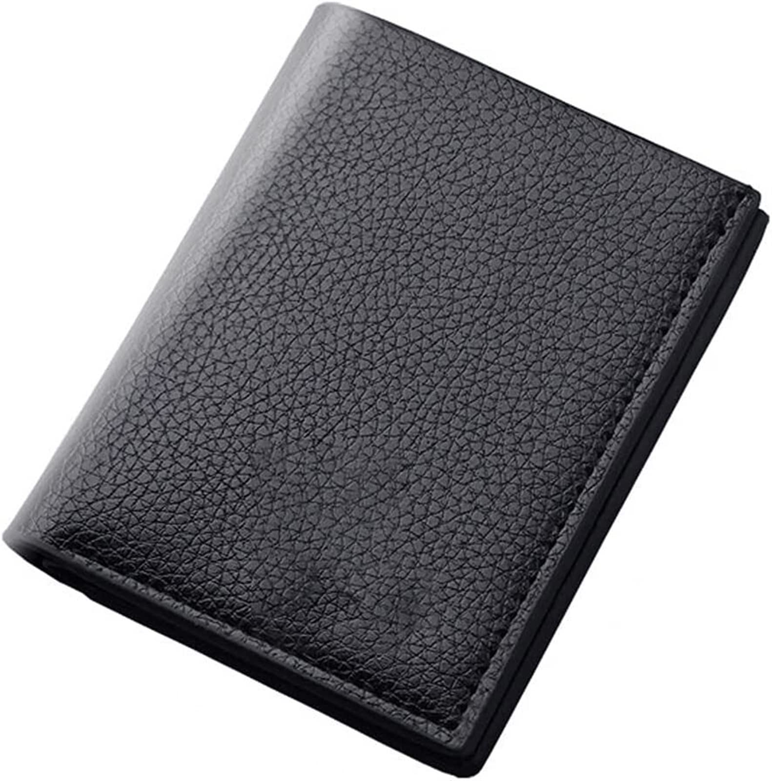 VSULZVNU Kartenetuis Mini Slim Wallet Herren Casual Leder PU Geldbörse Portafoglio Uomo Geldklammer Dünne Herrengeldbörse (Farbe: Braun)