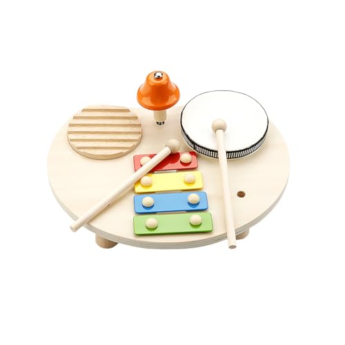 Holz Musical Spielzeug Kleinkind Trommel Set Kinder Musikinstrumente Baby Spielzeug Musik Percussion Instrumente Für Jungen Und Mädchen Geschenke