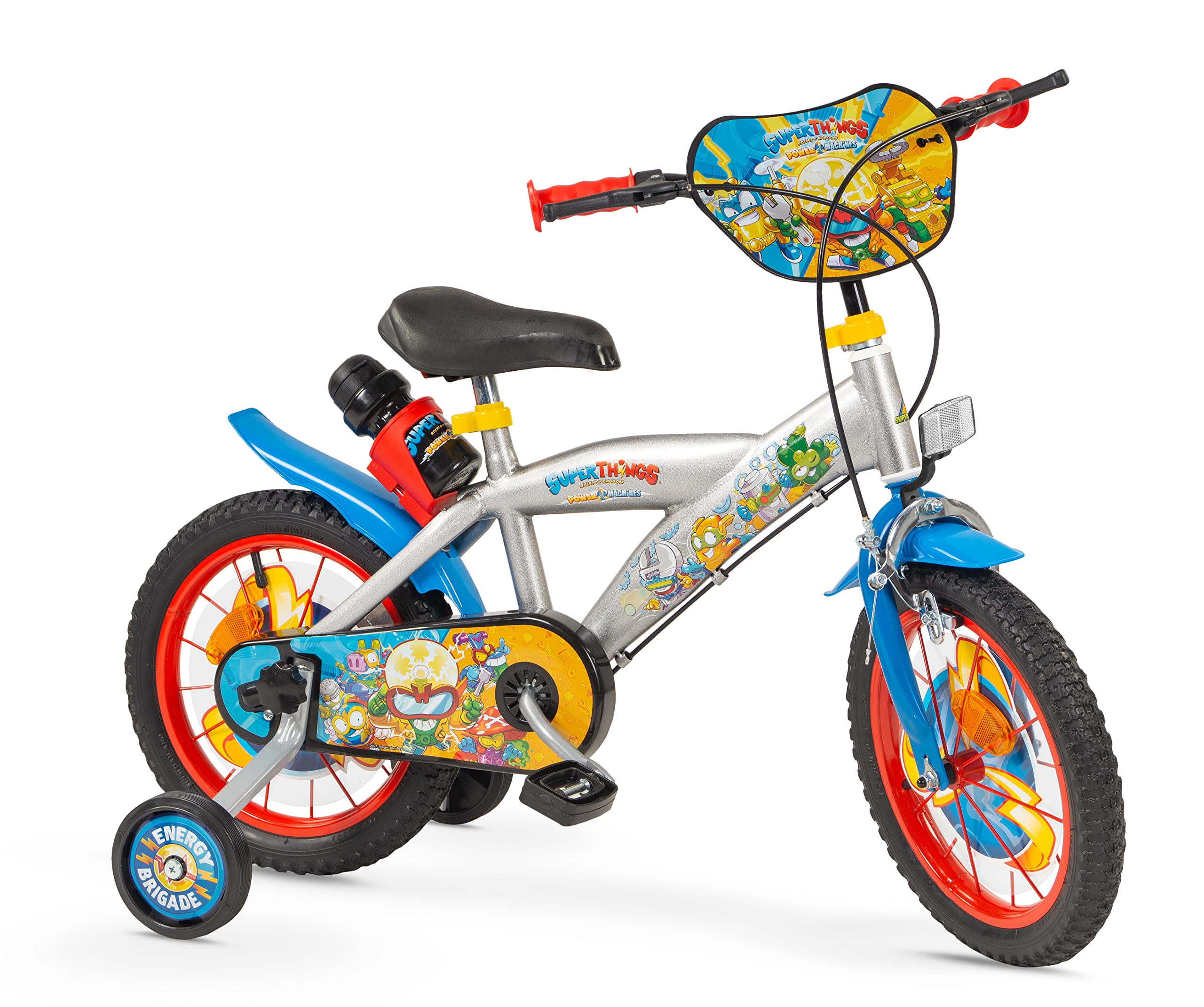 TOIMSA 1486 Fahrrad 14" SUPERTHINGS Spielzeug, Silber