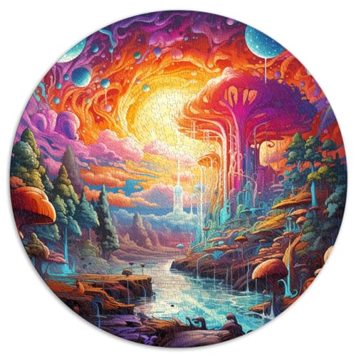 Puzzle für Regenbogen-Wasserfall, 1000 Teile, für Erwachsene, Geschenke 26,5 x 26,5 Zoll, Lernspielzeug, Familienspiele, Weihnachts- und Geburtstagsgeschenke