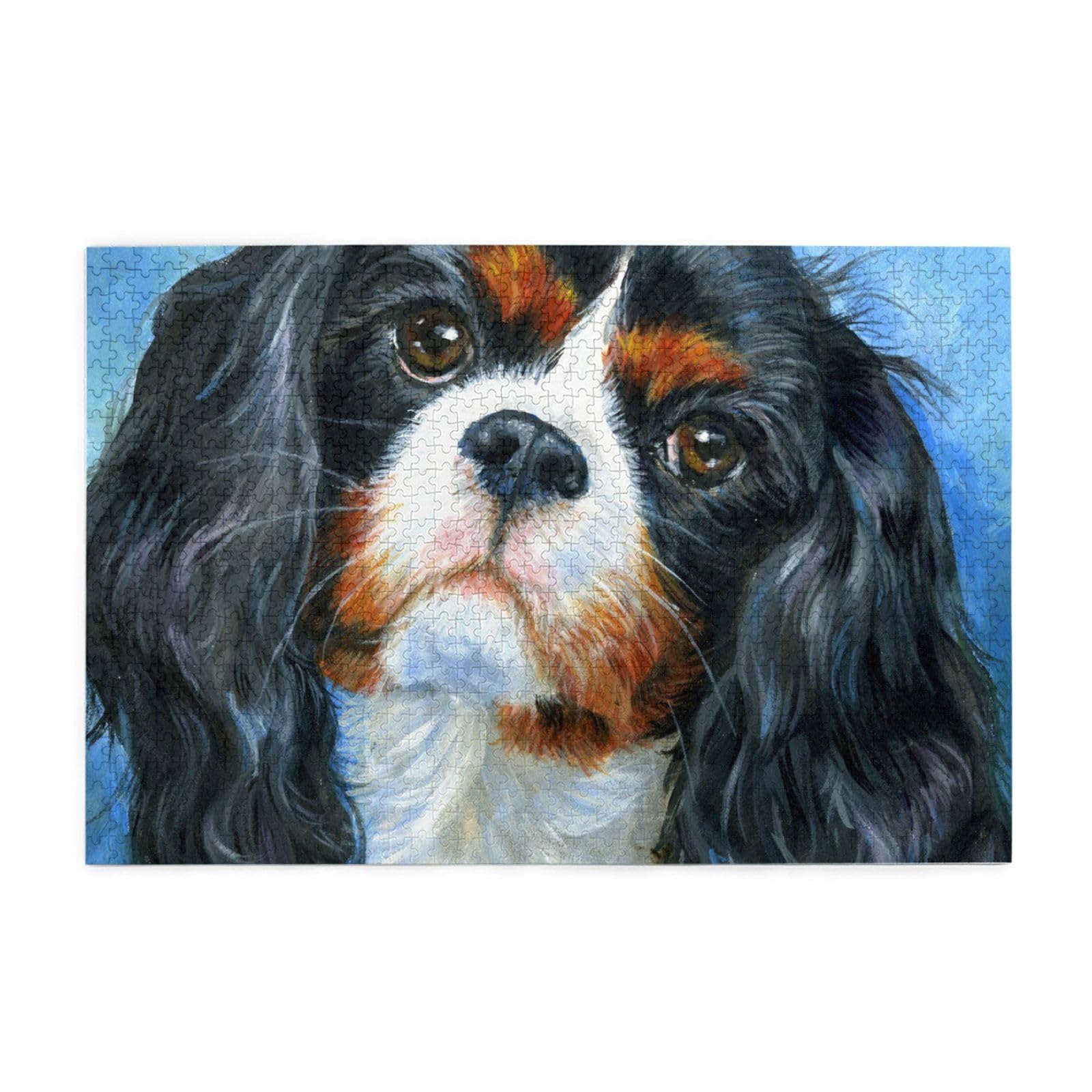 Cavalier King Charles Spaniel, Puzzles 1000 Teile Holzpuzzle Spielzeug Familienspiel Wanddekoration