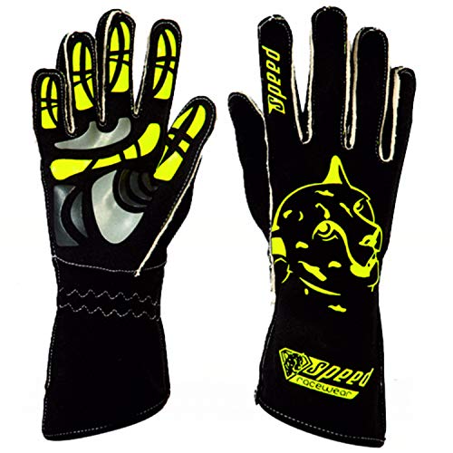 Speed Racewear - Motorsport Handschuhe - Karthandschuhe Melbourne - Schwarz/neongelb (7)