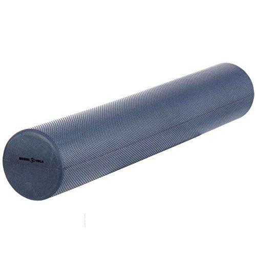 Faszien-Rolle, 90 cm lang, Pilates-Rolle, Ø 15 cm, Faszien Rolle, silber-grau/anthrazit, professionelles Standard-Trainingsgerät für Pilats- und Faszien-Training, Fitness-Training