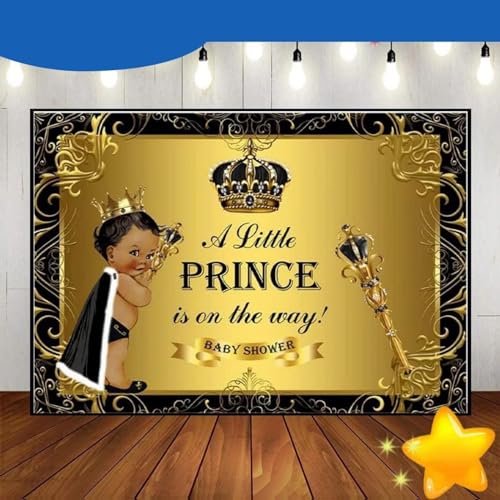 Prinz Hintergrund Krone Geburtstag Dekoration Banner Fotografie Hintergründe Blau Gold Foto Thron Baby Party Party Hintergrund Königlich 350x230cm