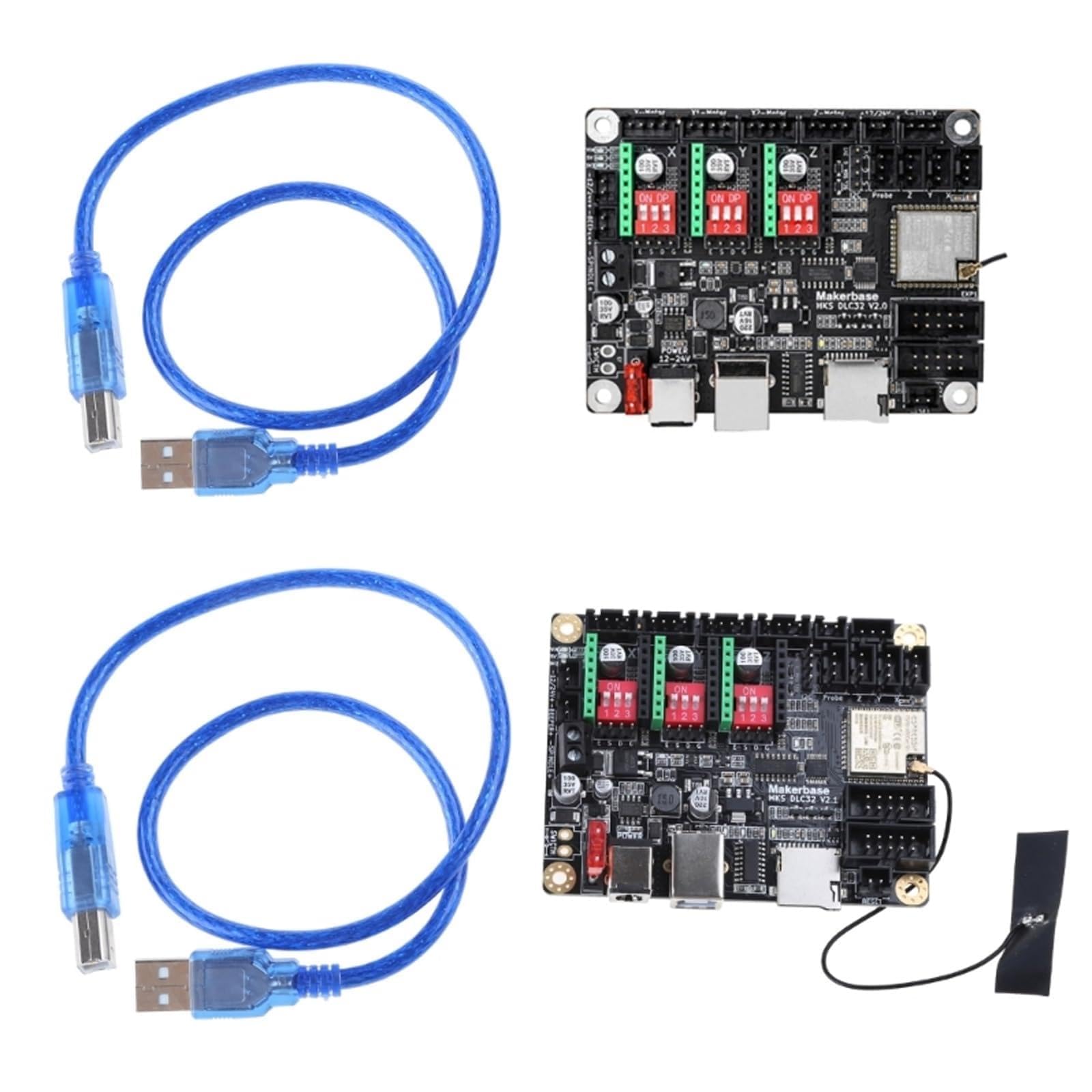 Mllepjdh DLC32 Mainboard Controller 32 Bits GRBL Offline Steuerplatine 32 Mit 3 5 Zoll TFT Für Touchscreen Ersatzgravierer Für Graviermaschine Für Holz Und Metallbausatz Und 3D