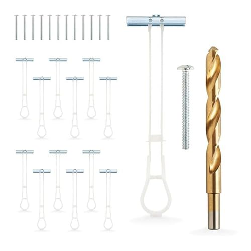 Hohlwanddübel für Trockenbauwände, robuste Knebelschrauben für Trockenbauwände, hält bis zu 500 kg, 1,27 cm Trockenbauwände zum Aufhängen