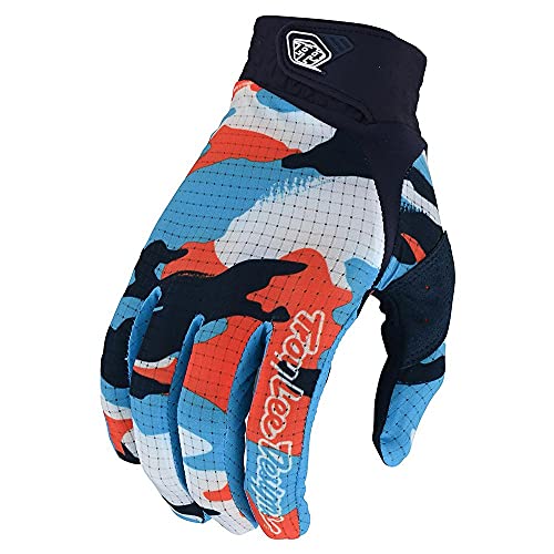 Troy Lee Designs Air Glove_ Formula Camo Navy/Orange YXL