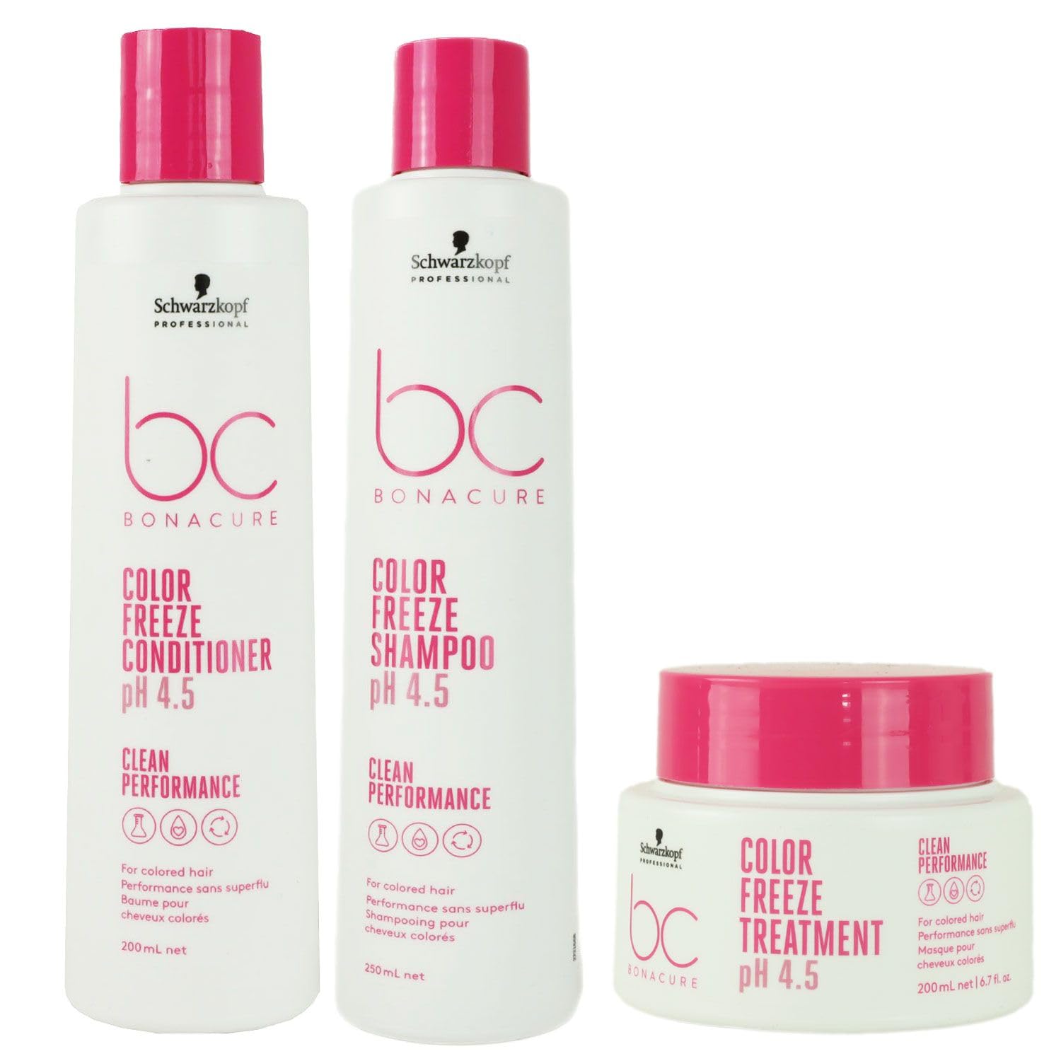 Schwarzkopf Bonacure Color Freeze Rich Shampoo 250 ml, Conditioner 200 ml und Treatment 200 ml