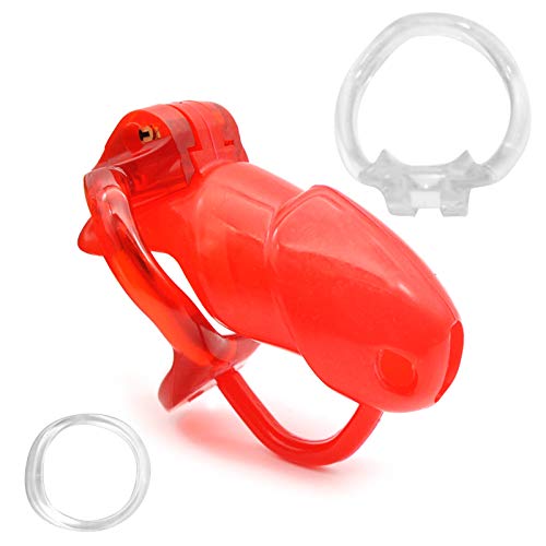 Male Chastity Device Silicone Cage Dildo Rings Virginity Lock Fetish BDSM Adult Masturbating Sex Toys for Men