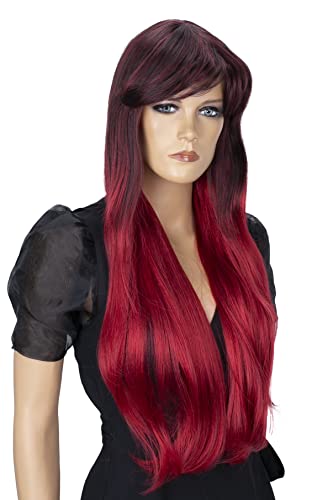 CAISHA by PRETTYSHOP 70cm Langhaar Perücke Fashion Wig Cosplay Glatt Rot Mix WP103