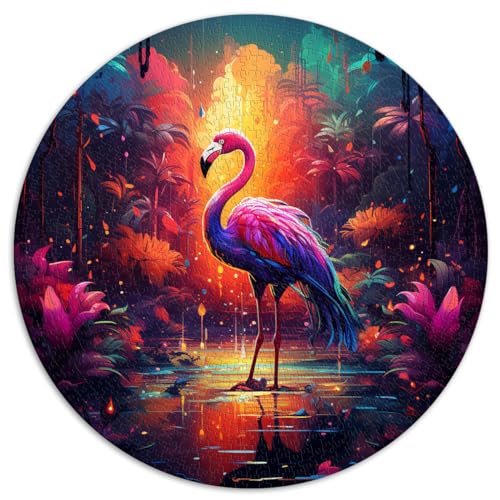 Puzzles Flamingo-Tiere Puzzles 1000 Teile 67,5x67,5cm Pädagogisches Stressabbau-Spielzeug-Puzzle Familienspiel Stressabbau Schwieriges Herausforderungspuzzle