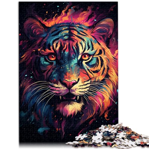 Puzzles Geschenke Spielzeug Nebeltiger Bunte psychedelische Puzzles für Erwachsene 1000-Teile Puzzles Holzpuzzle Heimdekoration Puzzles 1000 Teile (50 x 75 cm)