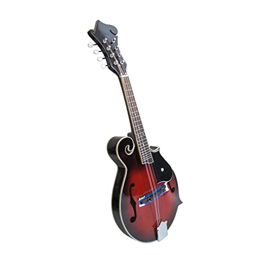 Mandolinen-Instrument F-Typ 8-saitige Gitarrenmandoline F-Typ Mandoline Achtsaitige Mandoline Mit Lederetui (Color : 01)