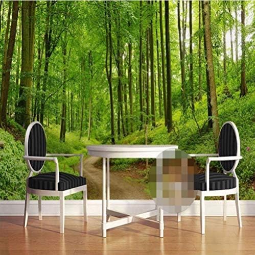 XLMING Grüner Wald Naturlandschaft 3D Tapeten Home Esszimmer Sofa Schlafzimmer Wohnzimmer TV Hintergrund-350cm×256cm