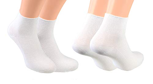 cocain 50 Paar kurze Arzt Socken & Krankenschwester Socken ohne Gummi Gesundheitssocken weiss 100% Baumwolle Gr. 43-46