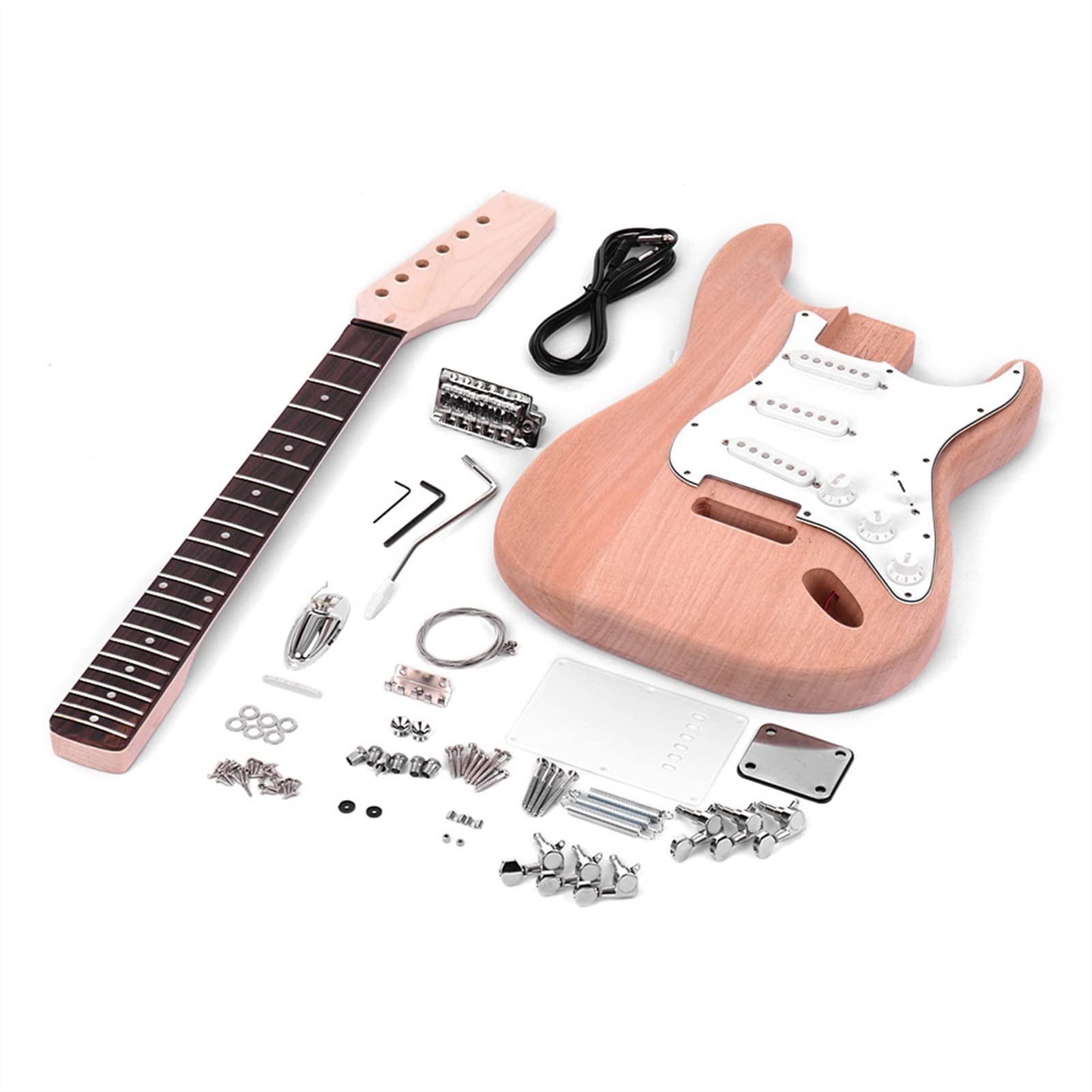 ALFAAL Gitarrenkörper Unfertiger E-Gitarrenkörper DIY. Handgefertigter Gitarrenkörper Einfach, Um Ihre Eigene Gitarre Zu Machen Gitarrenkörper