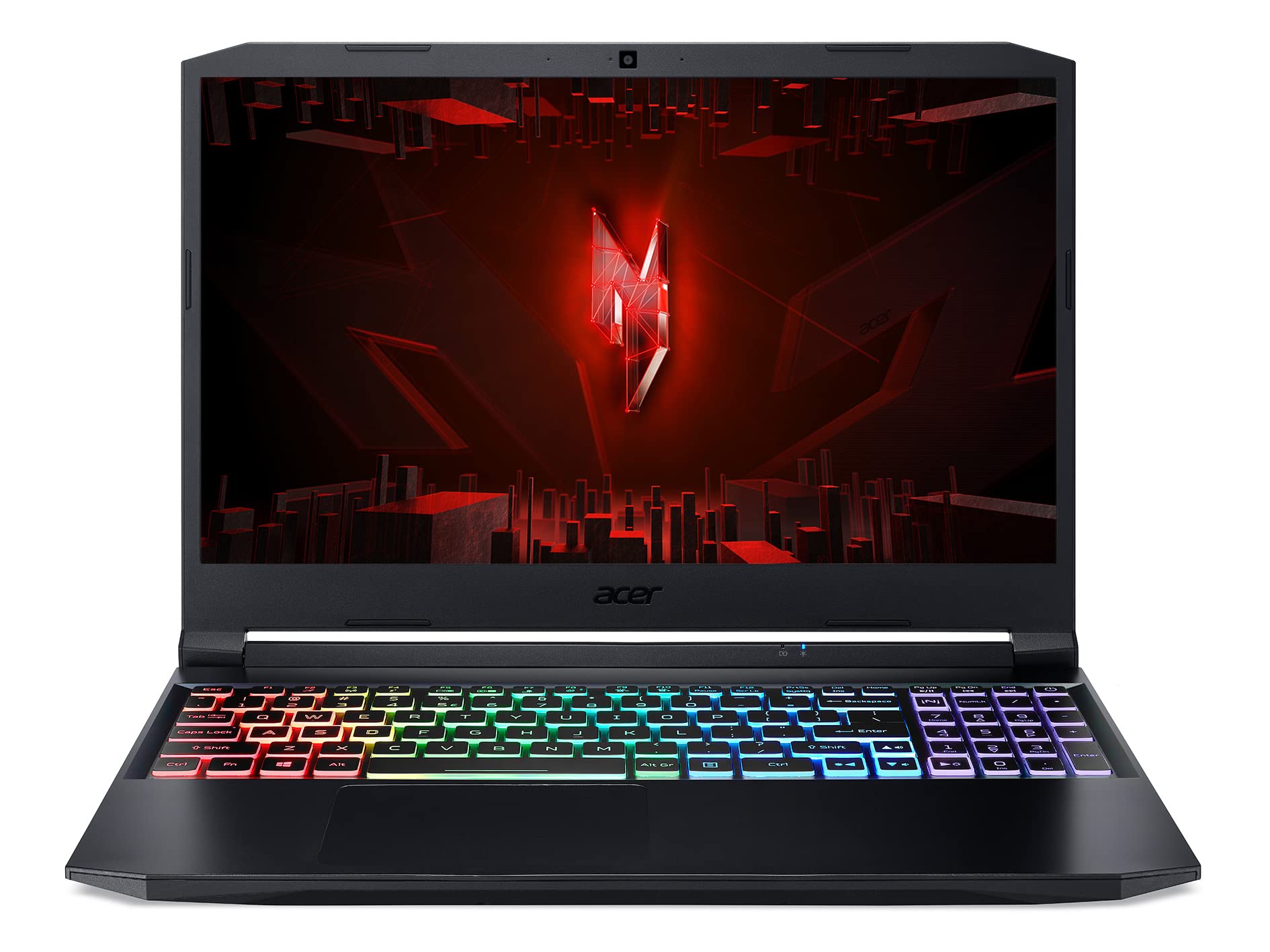 Acer Nitro 5 (AN515-45-R8YD) Gaming Laptop | 15, 6 FHD 144Hz Display | AMD Ryzen 7 5800H | 16 GB RAM | 1 TB SSD | NVIDIA GeForce RTX 3080 | Windows 11 | QWERTZ Tastatur | schwarzrot